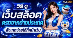 วิธี ดู เว็บ สล็อต ตรงจากต่างประเทศ